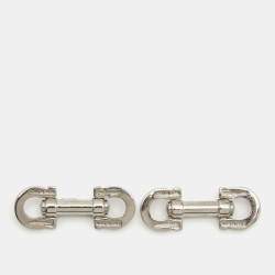 Salvatore Ferragamo Vintage Silver Tone Cufflinks