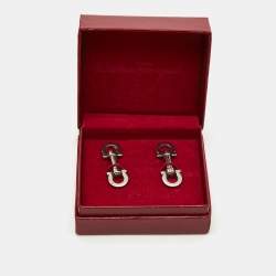 Salvatore Ferragamo Vintage Silver Tone Cufflinks