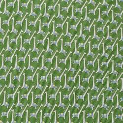 Pre Owned Salvatore Ferragamo Green Giraffe Print Silk Tie