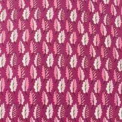 Pre Owned Salvatore Ferragamo Pink Leaf Print Silk Tie