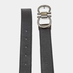 Salvatore Ferragamo Reversible Gancini Belt 105 Black Leather