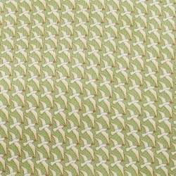 Pre Owned Salvatore Ferragamo Green Falcon Printed Silk Tie