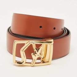 Orange ferragamo outlet belt