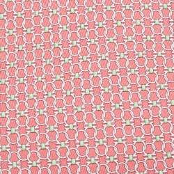 Pre Owned Salvatore Ferragamo Pink Gancini Print Silk Tie