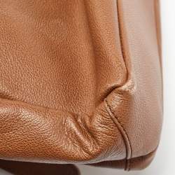 Salvatore Ferragamo Brown Leather Business Messenger Bag