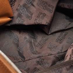 Salvatore Ferragamo Brown Leather Business Messenger Bag