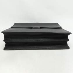 Salvatore Ferragamo Black Leather Briefcase