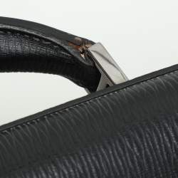 Salvatore Ferragamo Black Leather Briefcase