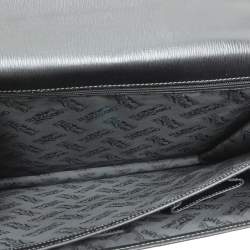 Salvatore Ferragamo Black Leather Briefcase