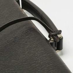 Pre Owned Salvatore Ferragamo Choco Brown Leather Briefcase