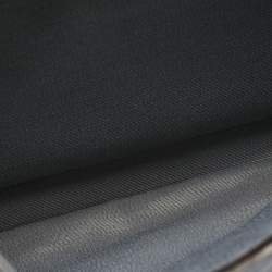 Pre Owned Salvatore Ferragamo Choco Brown Leather Briefcase