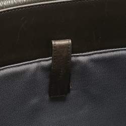 Pre Owned Salvatore Ferragamo Choco Brown Leather Briefcase