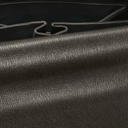 Pre Owned Salvatore Ferragamo Choco Brown Leather Briefcase