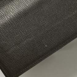 Pre Owned Salvatore Ferragamo Choco Brown Leather Briefcase