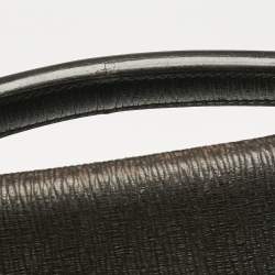 Pre Owned Salvatore Ferragamo Choco Brown Leather Briefcase