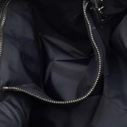 Pre Owned Salvatore Ferragamo Black Pebbled Leather Briefcase