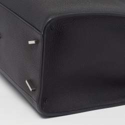 Pre Owned Salvatore Ferragamo Hug Black Leather Tote