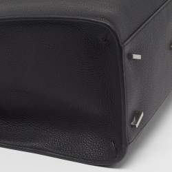 Pre Owned Salvatore Ferragamo Hug Black Leather Tote