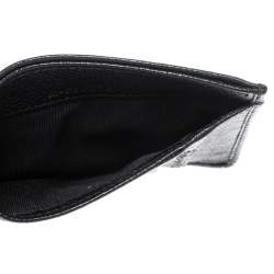 Pre Owned Salvatore Ferragamo Black Leather Card Holder