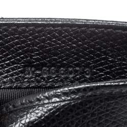 Pre Owned Salvatore Ferragamo Black Leather Card Holder