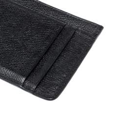 Pre Owned Salvatore Ferragamo Black Leather Card Holder