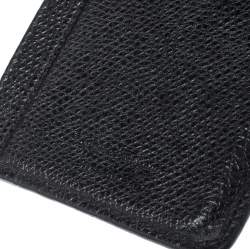 Pre Owned Salvatore Ferragamo Black Leather Card Holder