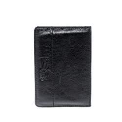 Pre Owned Salvatore Ferragamo Black Leather Card Holder