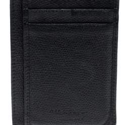 Pre Owned Salvatore Ferragamo Black Leather Card Holder