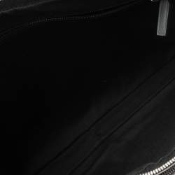 Salvatore Ferragamo Grey Gancini Embossed Leather Laptop Bag