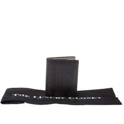 Salvatore Ferragamo Dark Brown Gancini Embossed Leather Bifold Wallet