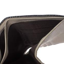 Salvatore Ferragamo Dark Brown Gancini Embossed Leather Bifold Wallet