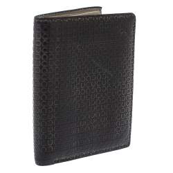 Salvatore Ferragamo Dark Brown Gancini Embossed Leather Bifold Wallet