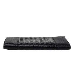 Pre Owned Salvatore Ferragamo Black Leather Firenze Gamma Document Holder