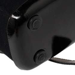 Salvatore Ferragamo Black Wool And Leather  Backpack