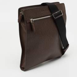 Salvatore Ferragamo Tabacco Leather Messenger Bag