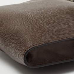 Salvatore Ferragamo Tabacco Leather Messenger Bag