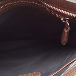 Salvatore Ferragamo Tabacco Leather Messenger Bag
