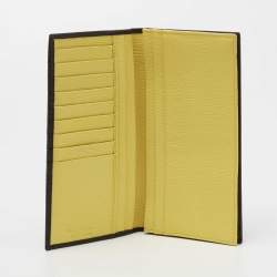 Pre Owned Salvatore Ferragamo Dark Brown Leather Long Wallet