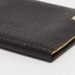 Pre Owned Salvatore Ferragamo Dark Brown Leather Long Wallet