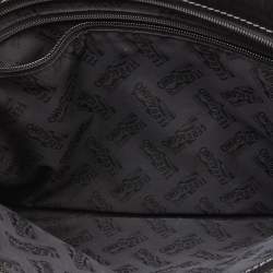 Pre Owned Salvatore Ferragamo Black Leather Zip Pouch