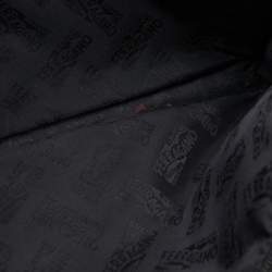 Pre Owned Salvatore Ferragamo Black Leather Zip Pouch