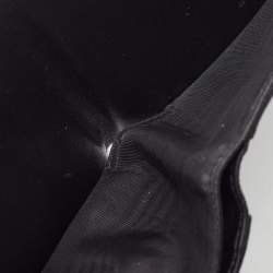 Salvatore Ferragamo Black/Blue Logo Embossed Leather Bifold Wallet