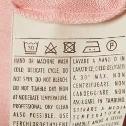 Pre Owned Salvatore Ferragamo Pink Cotton Zip Detail Polo T-shirt XL