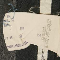 Pre Owned Salvatore Ferragamo Vintage Grey Wool Formal Trousers XL