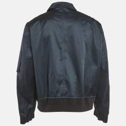 Pre Owned Salvatore Ferragamo Blue Synthetic Zip-Up Jacket XXXL