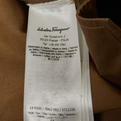 Pre Owned Salvatore Ferragamo Blue Synthetic Zip-Up Jacket XXXL