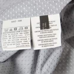 Pre Owned Salvatore Ferragamo Grey Striped Jacquard Long Sleeve Button Front Shirt XXL