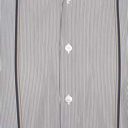 Pre Owned Salvatore Ferragamo Brown Pin Striped Cotton Derby Fit Shirt XXL 