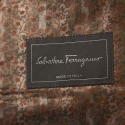 Salvatore Ferragamo Tan Corduroy Regular Fit Blazer L