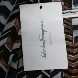 Pre Owned Salvatore Ferragamo Multicolor Printed Cotton Derby Fit Shirt S